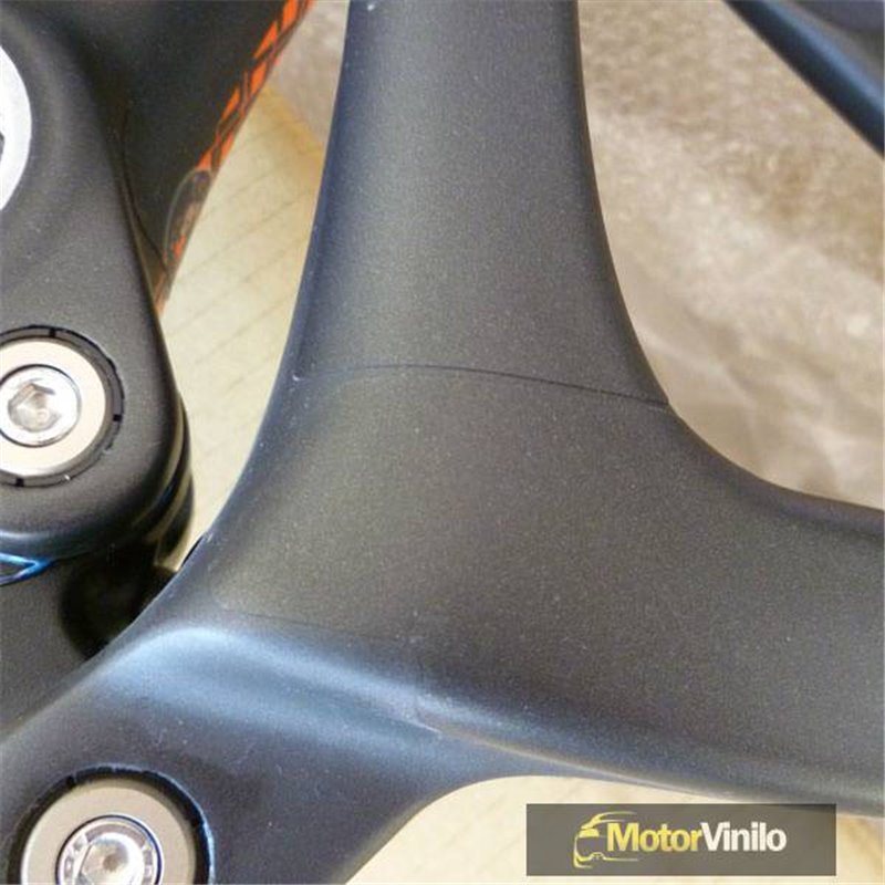 Vinilo protector de cuadro tubo superior bici transparente brillante, Restless Bike, Correos Market