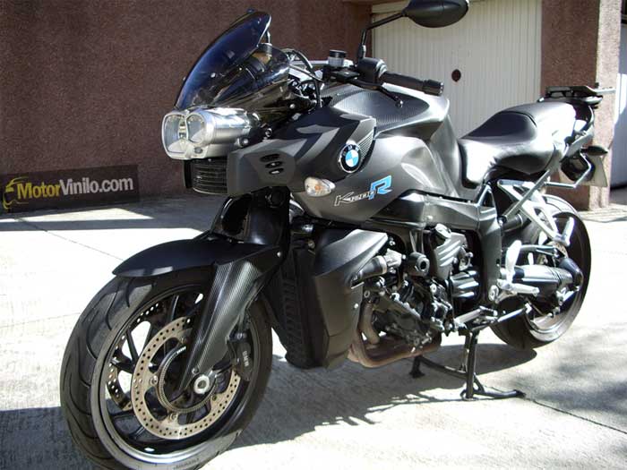 Moto BMW Vinilo Carbono Brillante 3M